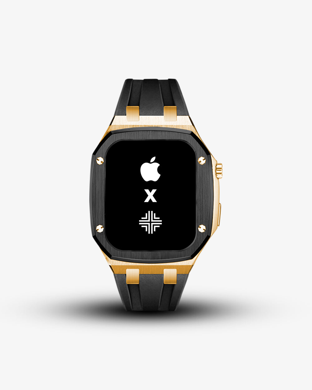 Swiss Concept Royal Sport Edition Yellow Gold & Matte Black Apple Watch Case - Precision Engineered