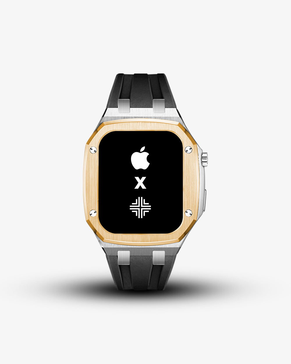 Swiss Concept Royal Sport Edition Stainless Steel & Yellow Gold Apple Watch Case - 18 Karat & Polished Finish
