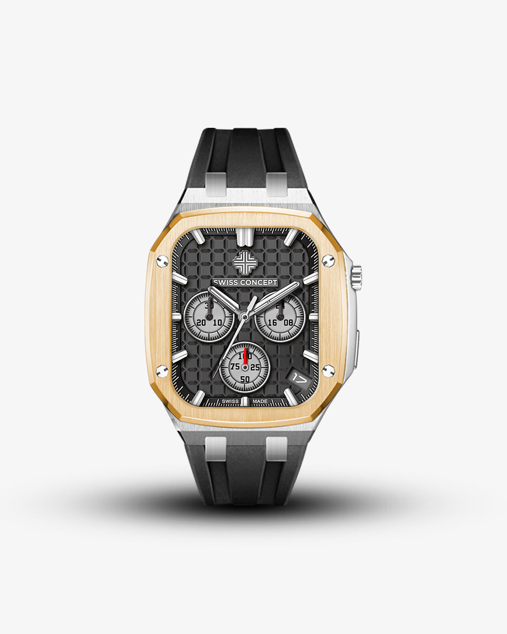 Swiss Concept Royal Sport Edition Stainless Steel & Yellow Gold Apple Watch Case - Swiss Design