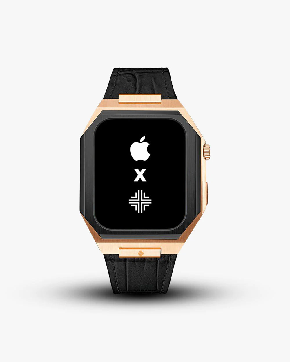 Swiss Concept Nautical Luxury Edition Rose Gold & Matte Black Apple Watch Case - Precision Engineered