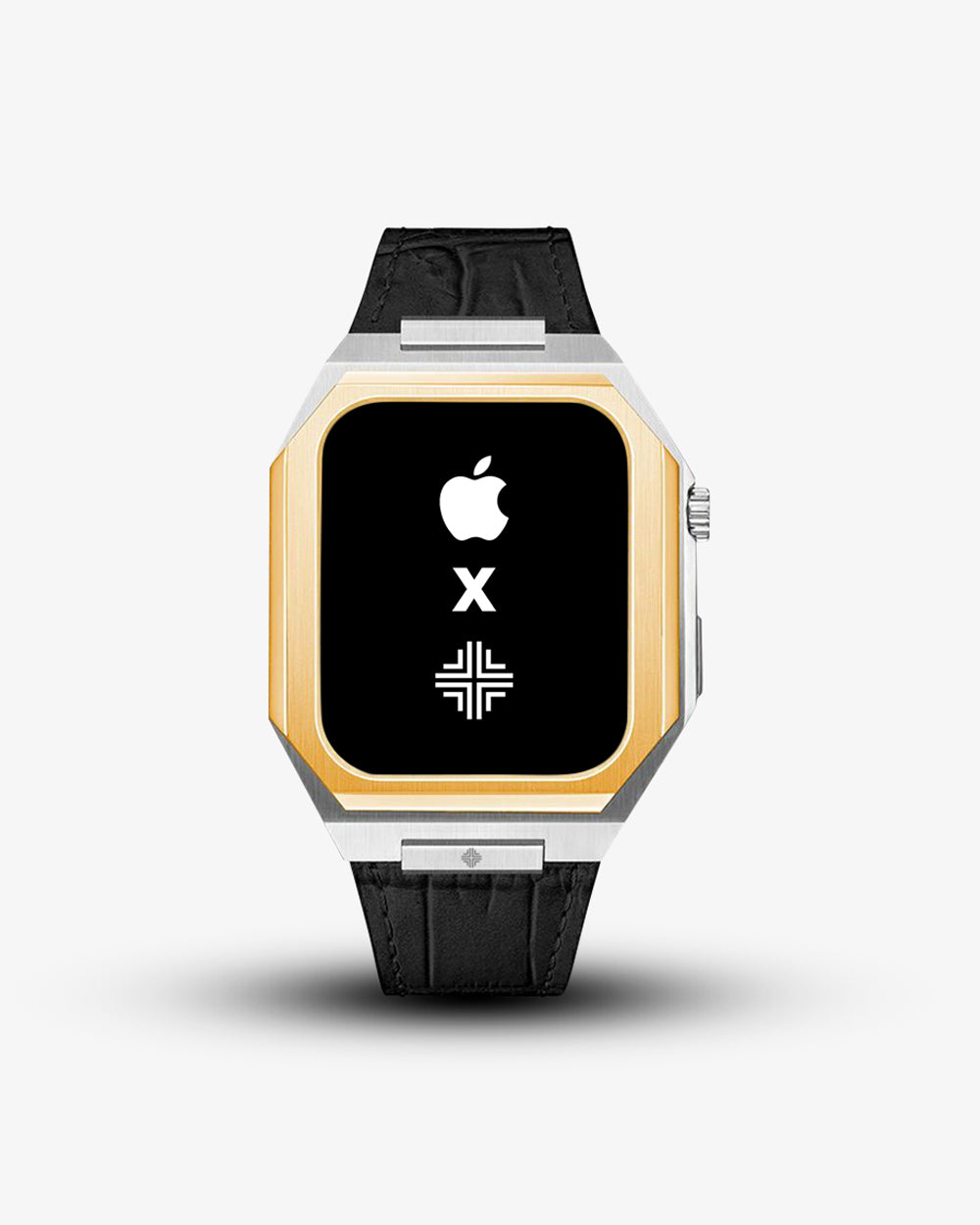 Swiss Concept Nautical Luxury Edition Stainless Steel & Yellow Gold Apple Watch Case - Precision Engineered