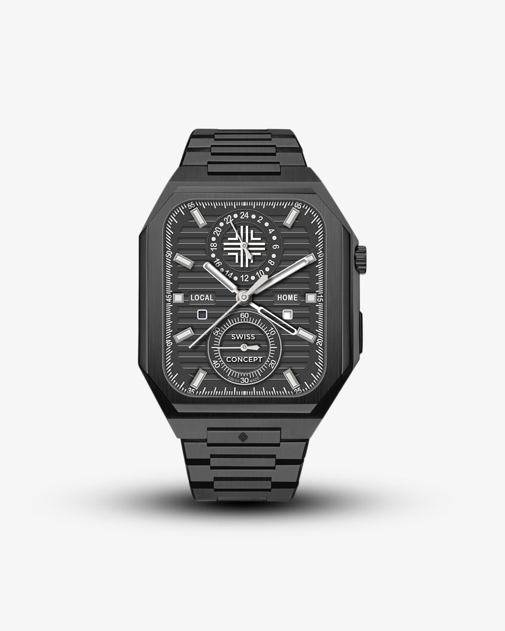 Swiss Concept Nautical Classic Edition Matte Black Apple Watch Case - Swiss Design