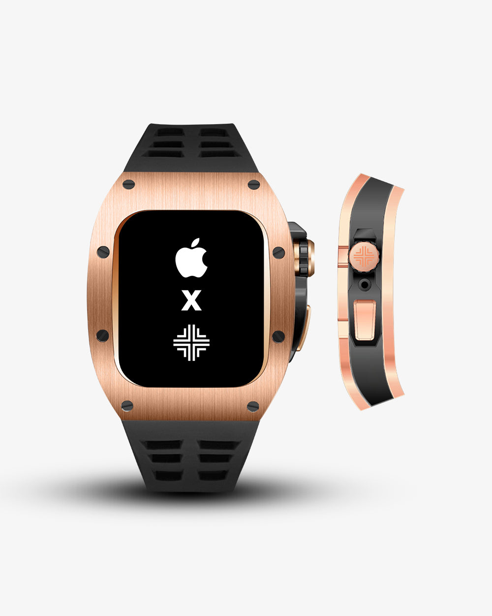 Swiss Concept Racing Special Edition Rose Gold & Matte Black Apple Watch Case - Precision Engineered