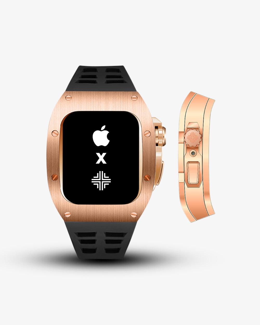 Swiss Concept Racing Classic Edition Rose Gold Apple Watch Case - Precision Engineered