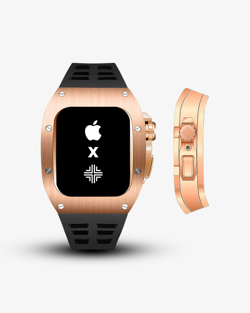 Swiss Concept Racing Elegance Edition Rose Gold Apple Watch Case - Precision Engineered