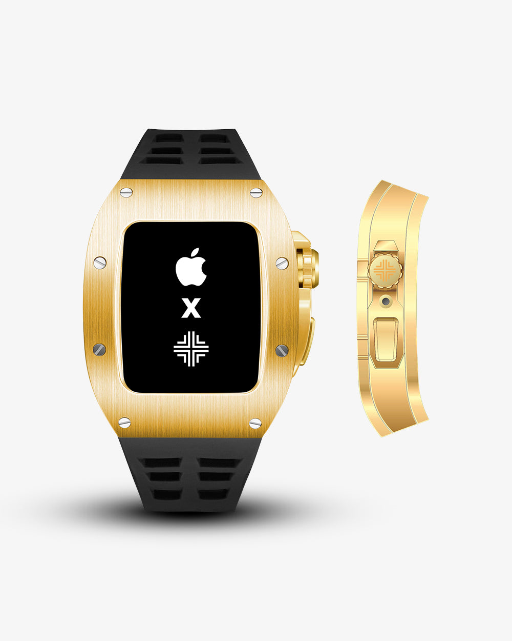 Swiss Concept Racing Elegance Edition Yellow Gold Apple Watch Case - Precision Engineered