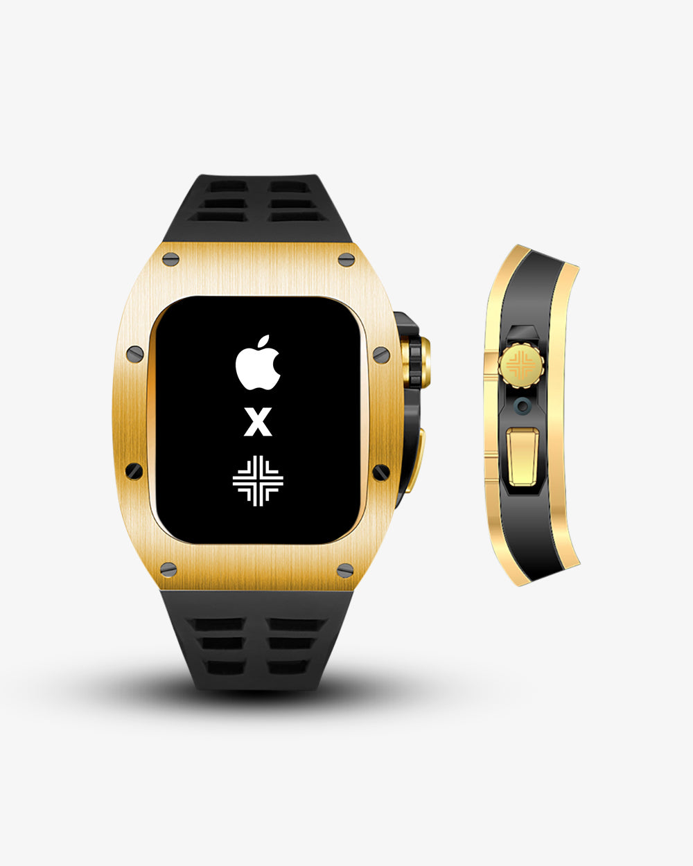 Swiss Concept Racing Special Edition Yellow Gold & Matte Black Apple Watch Case - Precision Engineered