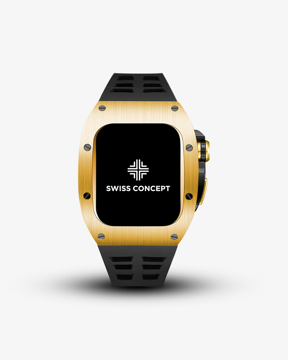 Swiss Concept Racing Special Edition Yellow Gold & Matte Black Apple Watch Case - Swiss Design