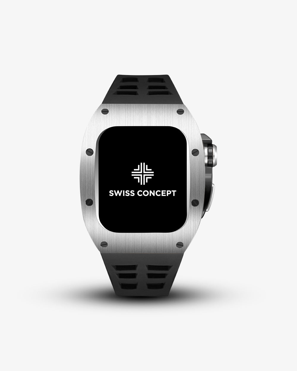 Swiss Concept Racing Special Edition Stainless Steel & Matte Black Apple Watch Case - Swiss Design