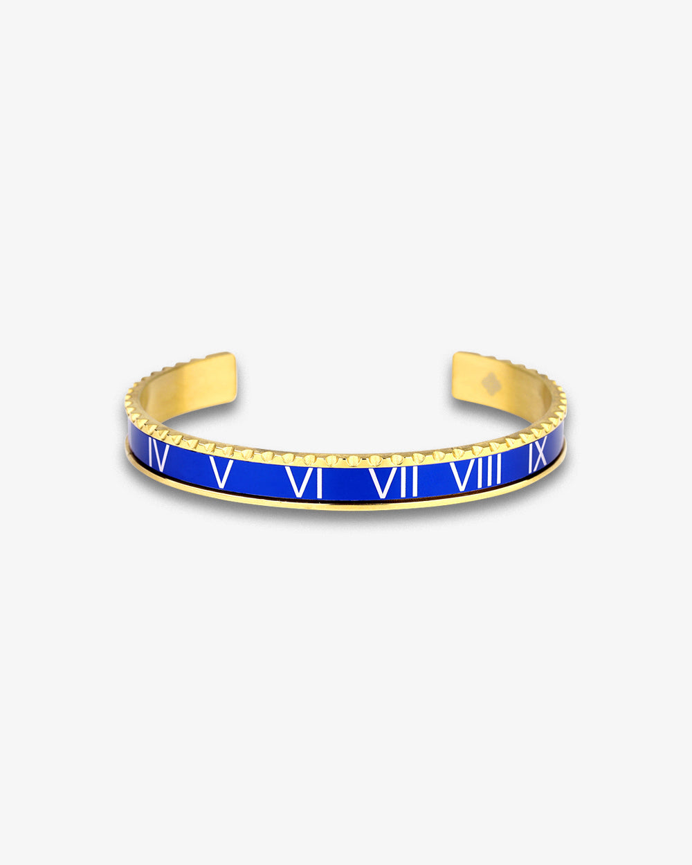 Swiss Concept Classic Roman Numeral Speed Bracelet (Blue & Yellow Gold) - Stainless Steel