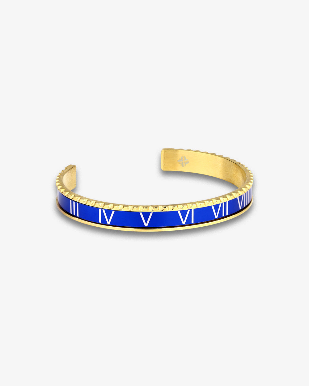 Swiss Concept Classic Roman Numeral Speed Bracelet (Blue & Yellow Gold) - 18 Karat Finish