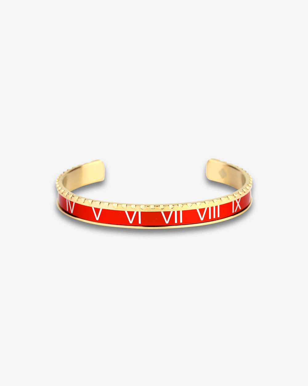 Swiss Concept Classic Roman Numeral Speed Bracelet (Red & Yellow Gold) - Stainless Steel