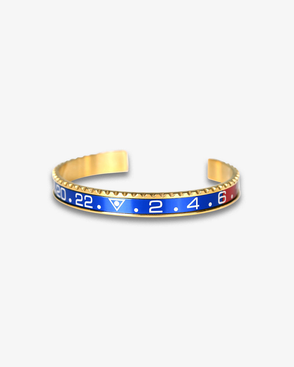 Swiss Concept Classic Dual Time GMT II 'Pepsi' Speed Bracelet (Yellow Gold) - Stainless Steel