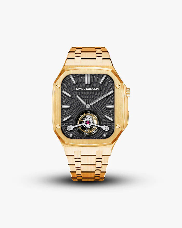 Swiss Concept Royal Classic Edition Yellow Gold Apple Watch Case - Swiss Design