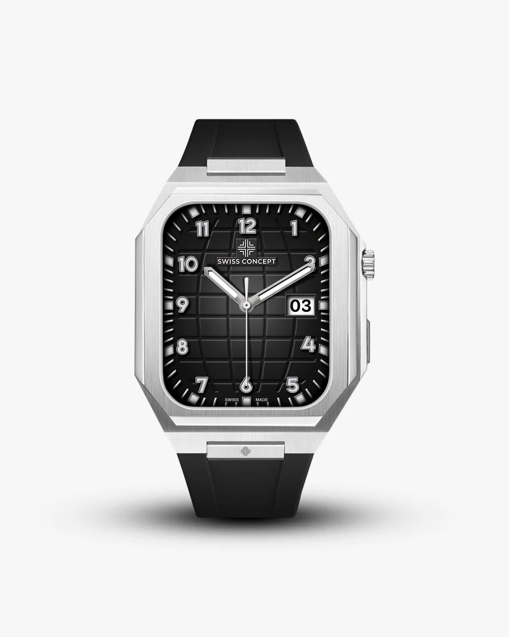 Swiss Concept Nautical Sport Edition Stainless Steel Apple Watch Case - Swiss Design
