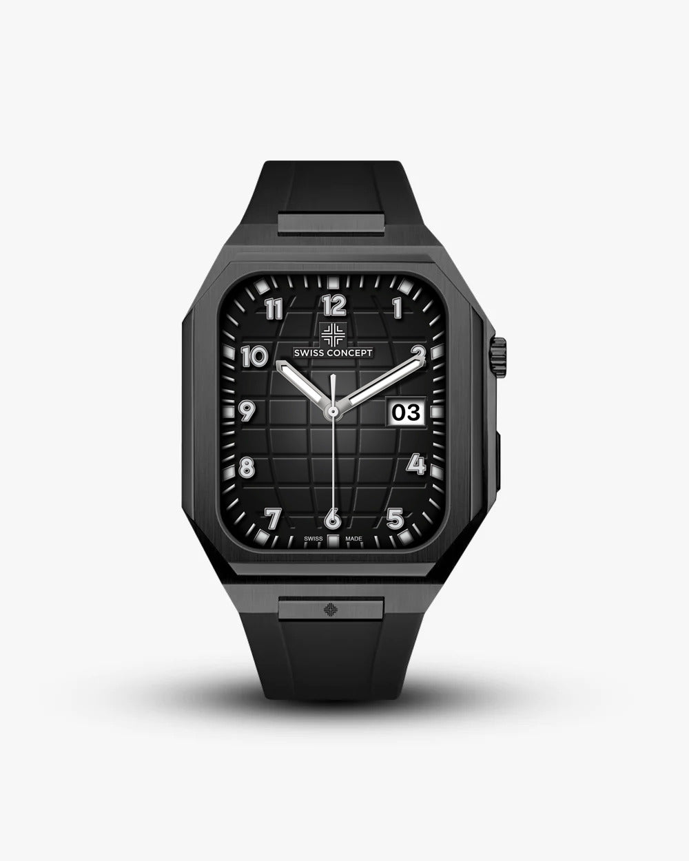 Swiss Concept Nautical Sport Edition Matte Black Apple Watch Case - Swiss Design