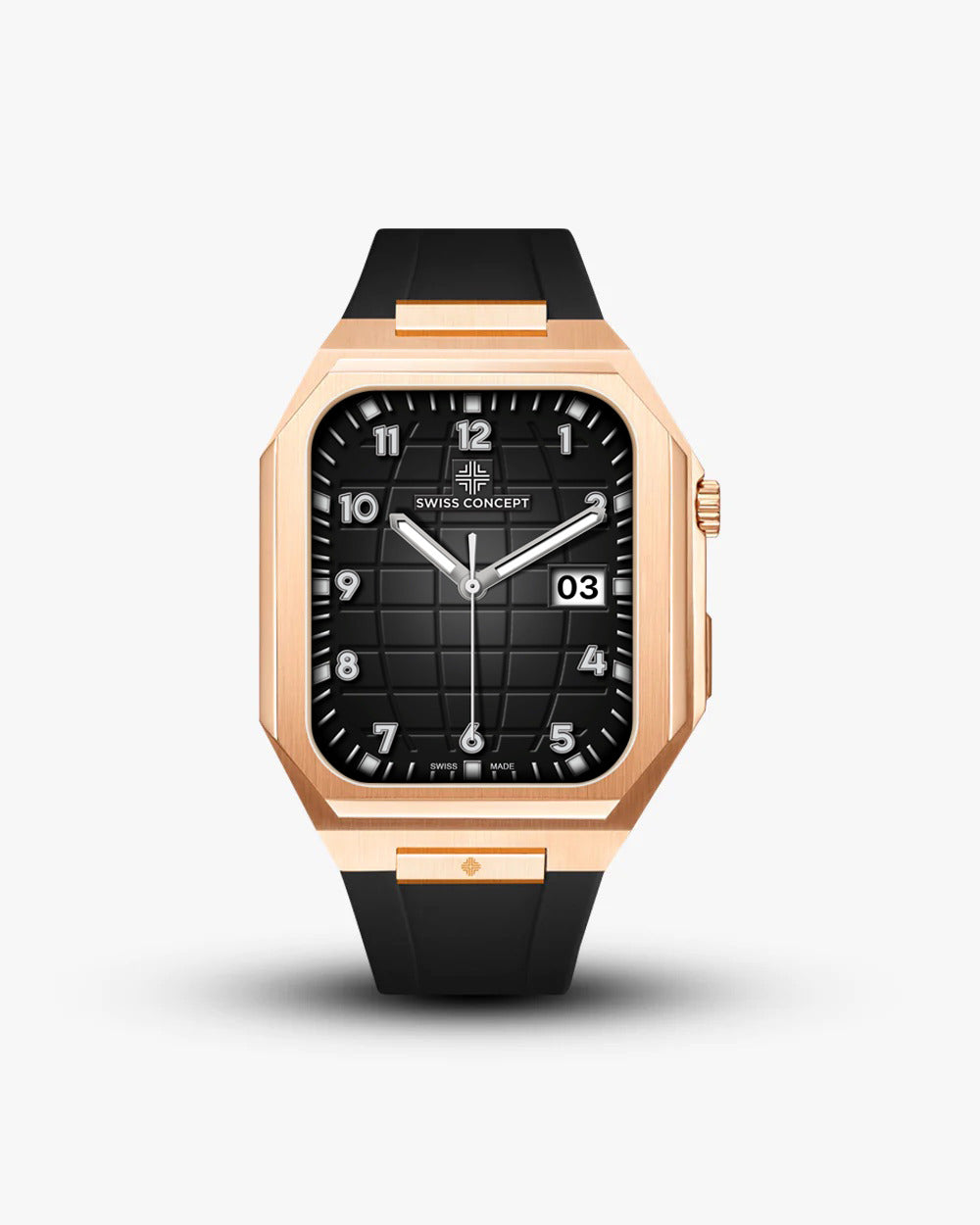Swiss Concept Nautical Sport Edition Rose Gold Apple Watch Case - Swiss Design