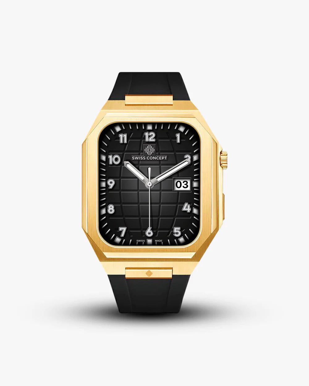 Swiss Concept Nautical Sport Edition Yellow Gold Apple Watch Case - Swiss Design