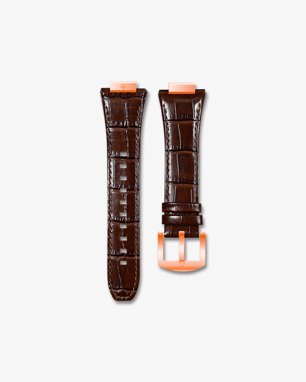 Swiss Concept Nautical Luxury Edition Strap (Chocolate Brown & Rose Gold)