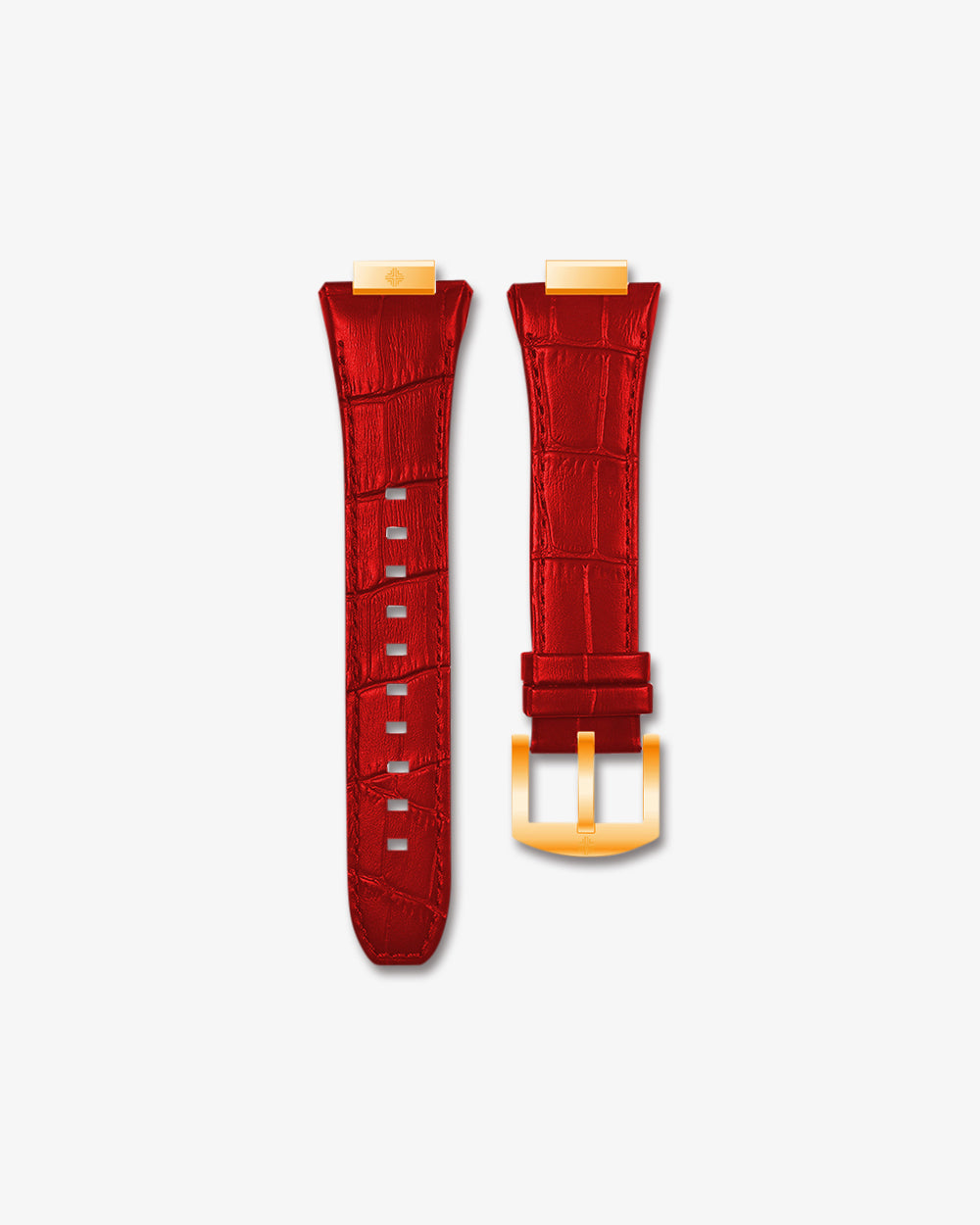 Swiss Concept Nautical Luxury Edition Strap (Ruby Red & Yellow Gold)