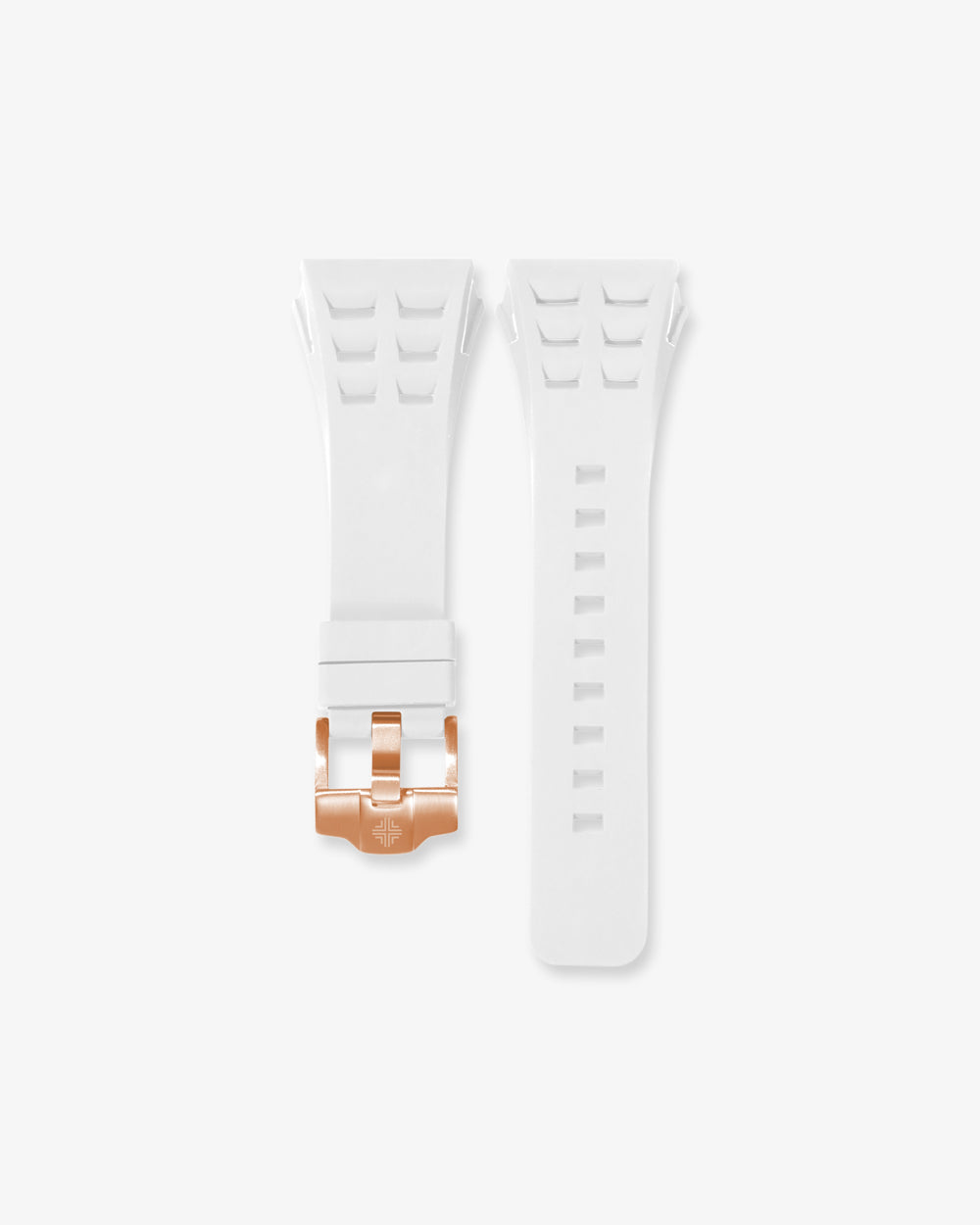 Swiss Concept Racing Series Strap (Alpine White & Rose Gold)
