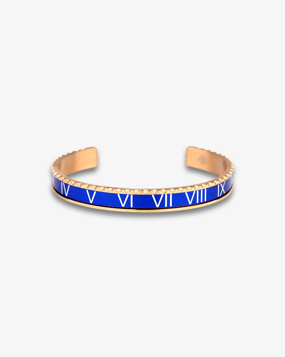 Swiss Concept Classic Roman Numeral Speed Bracelet (Blue & Rose Gold) - Stainless Steel