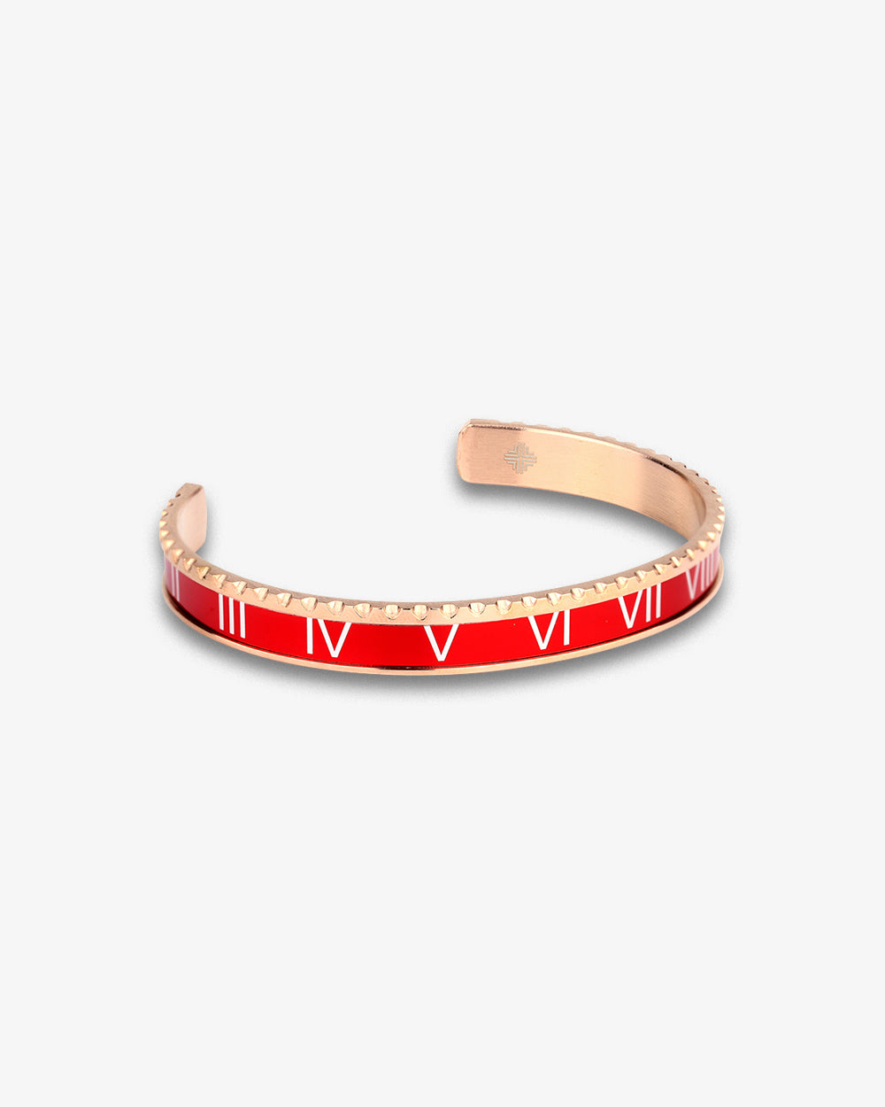 Swiss Concept Classic Roman Numeral Speed Bracelet (Red & Rose Gold) - 18 Karat Finish