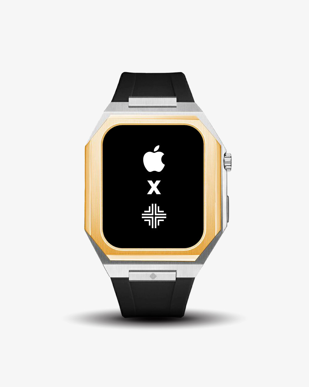 Swiss Concept Nautical Sport Edition Stainless Steel & Yellow Gold Apple Watch Case - Precision Engineered