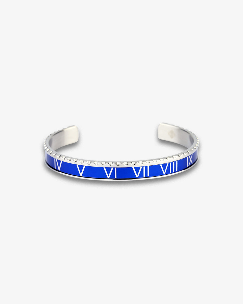 Swiss Concept Classic Roman Numeral Speed Bracelet (Blue & Stainless Steel) - Stainless Steel