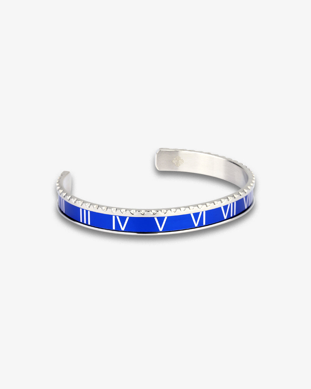 Swiss Concept Classic Roman Numeral Speed Bracelet (Blue & Stainless Steel) - Polished Finish